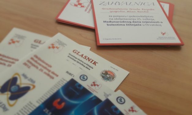 Hrvatska udruga za bolesti štitnjače podijelila zahvalnice