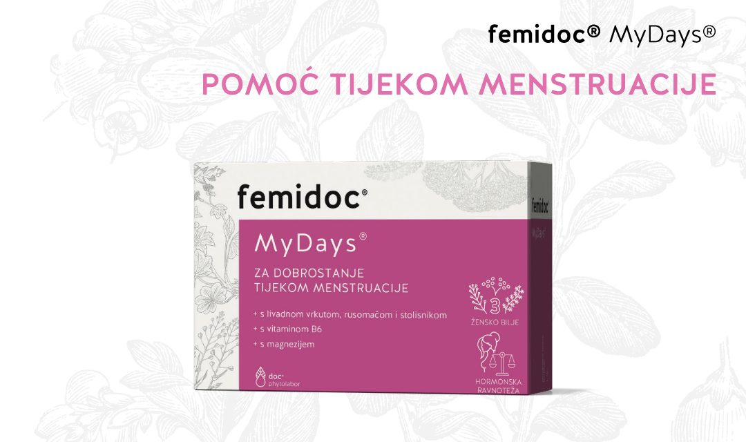 Na tržište je stigao femidoc My Days – prvi biljni preparat koji ublažava simptome PMS-a